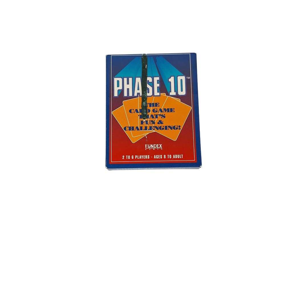 Phase 10 Card Game Fundex Games 1992 Vintage Sealed Decks 2-6 Players No 9220